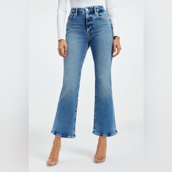 Good American Women's Boot Cut Jeans - Blue - Picture 1 of 8